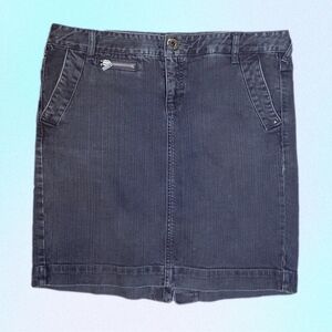 Tommy Hilfiger Denim Pencil Skirt 5-Pocket Dark Wash Stretch Above Knee